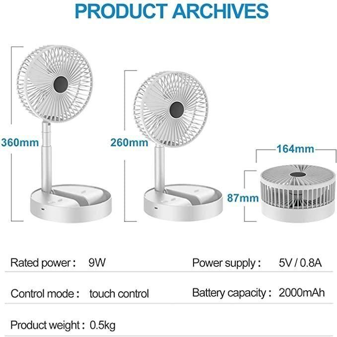 Portable Rechargeable USB Fan