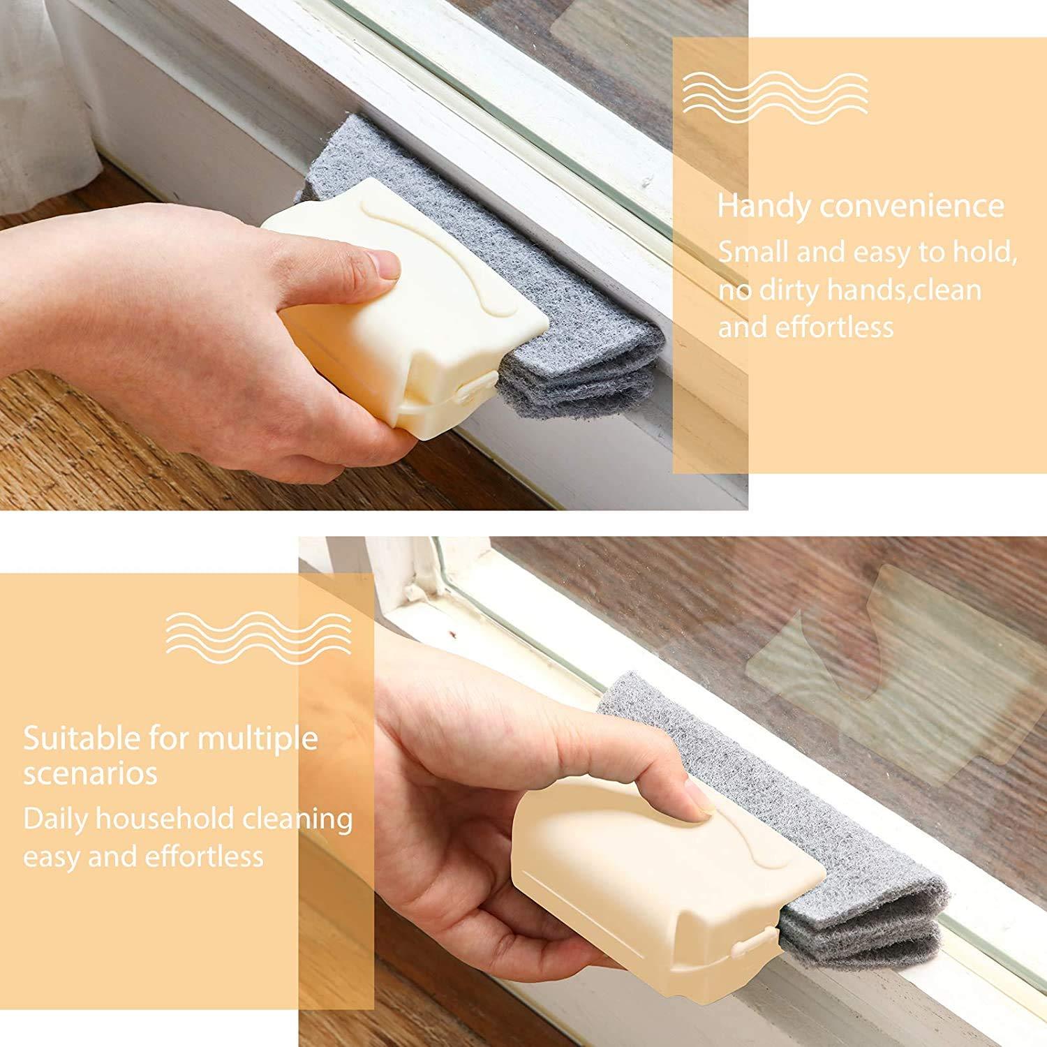 Brush-Multipurpose Hand-Held Window Groove Cleaning Brush(Pack of 3)